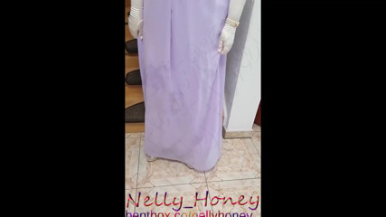 Nelly_Honey: Красивое ярко-синее платье с пятнами из спермы