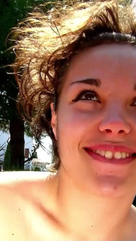 Latina teen Tania gets fucked outdoor by the pool by step brother with big cock
