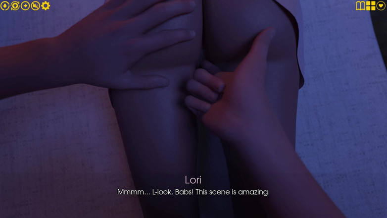 3D Cartoon Porn: マイ・プレジャー47 - ジュリアンがローリの秘部を指で愛撫しながらバーバラも擦る