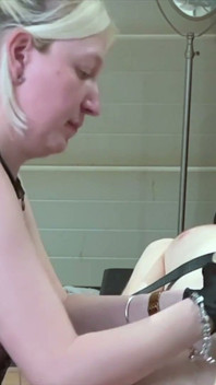 Restrained Edged and Ruined Orgasm in Latex Gloves
