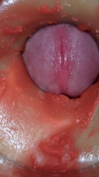 Camera Inside Deep Pussy Captures Huge Ejaculation of Sperm 4K