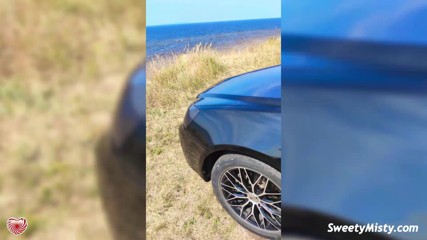 Sweety Misty: Sexy babe sensual blowjob big dick in the car by...