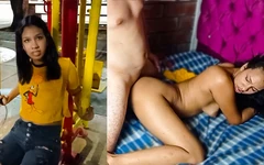 Ich lade meine brünette freundin ein, sex nach dem training zu haben