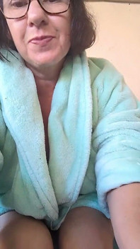 Outside Naked Under My Bathroom Being Naughty
