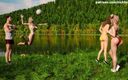 Visual Novels: Hemşirelik zevke geri dönüyor - bölüm 82 - bikinili voleybol oynayan gençler