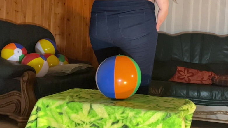 BeachBallsDuo: 12 25 cm foarte Soft Beachballs Total zdrobit de călărire și sărind...