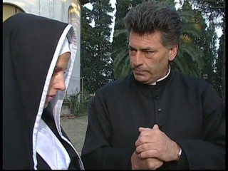 Shemale World: A dirty nun involved in an orgy with a shemale