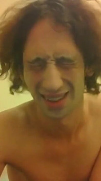 Topless Transgirl Touching Her Eyes