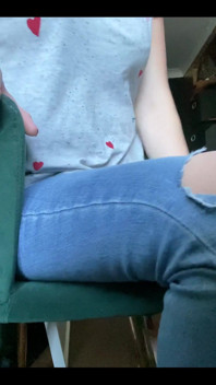 Wriggling in My Day Jeans and No Knickers