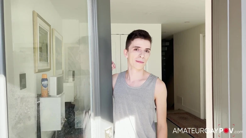 Amateur Gay POV: Personal trainer for hire