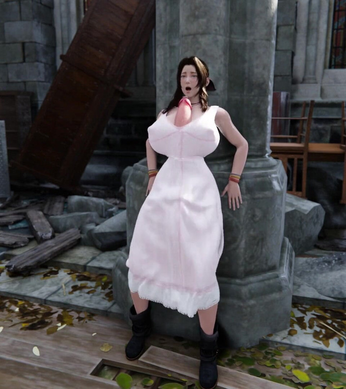 Velvixian3Futanari: Aerith Growing 2 (фута шмель)