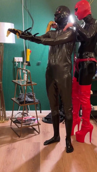 Ava Fetish Art Puts Perv in the Box and Facefucks Him