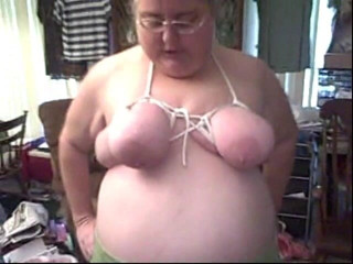 BBW nurse Vicki adventures with friends: Je démo, jeu de tétons bondage de seins