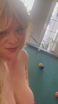 Stepmom’s Lost Bet Titty Dance and Cream Pie Solo Close up