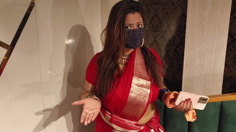 IndianMyra07: Indian Stepmom Caught Her Stepson Jerking with Her Panties and...