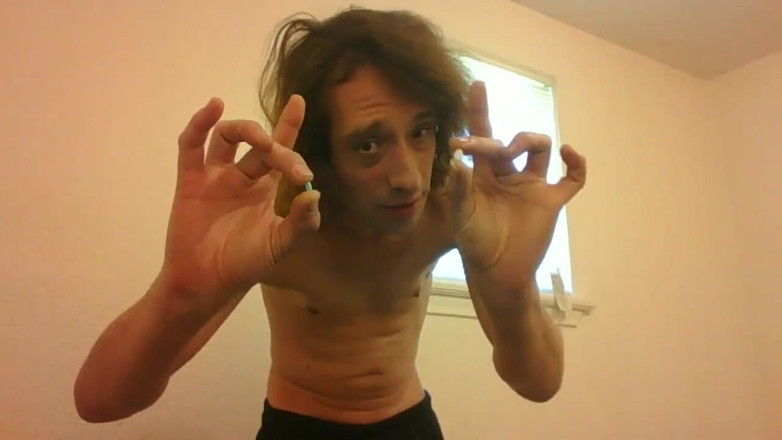 LilTaste: Topless Transgirl Taking Hormone Replacement Pills; Almost a Year on...