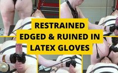 BJQueen and Rod: Zurückhaltend und ruiniert orgasmus in Latexhandschuhen