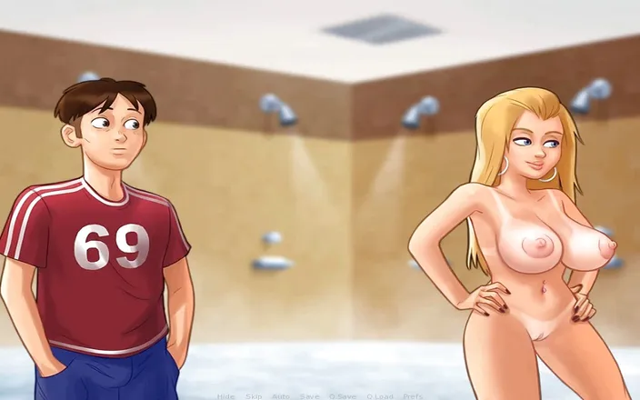 Hentai World: Летняя Saga - Душ студентки