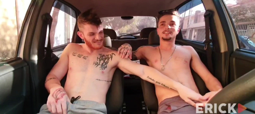 ErickDiazSp: Erick Diaz and Carmona Masturbating Inside the Car in Downtown...