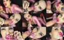 Princess18_: Pink Pouty Lips Bimbo Gives Lipjob and Takes Cumshot