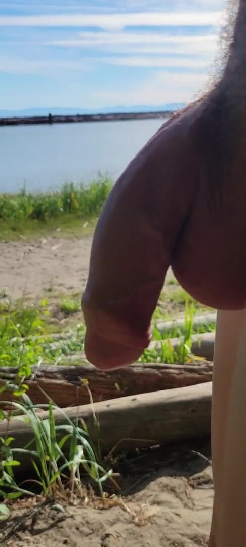 JohnholmesjuniorCA: Johnholmesjunior mostrando seu pau monstro na praia de nudismo muito...