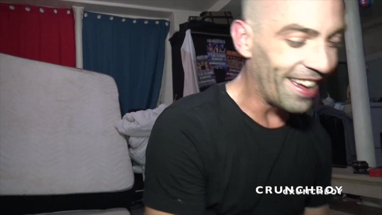 Surprise bareback party with friends: The blond slut twink Andrea used raw by Tim Cosla