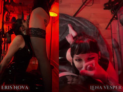 Face Fucking in Latex W/ Eris Nova & Lena Vesper