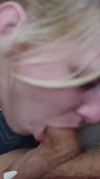 Homemade Amateur Wife Slut Sucking Dick Gets Cock in Her Throat and Cum on Her Face