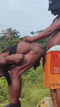 Ebony Creamy Bussy Decide to Btm for Huge Dick After a Long While in an Abandoned Government Site