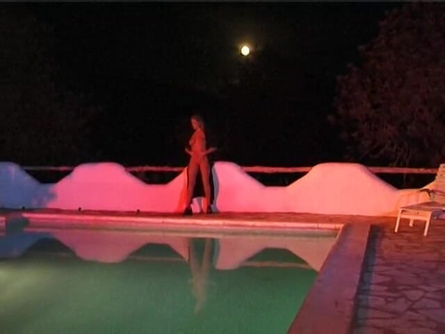 Naughty Girls: Two sexy lesbian chicks are swimming together in the swimming...