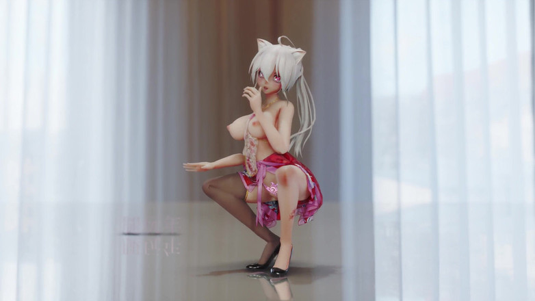 MikuMotion: チョコレートクリームチーサム;ブラックストッキングス;レッドソールド・ハイヒール