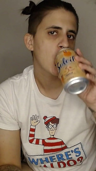 Sommar persika fizzy burps