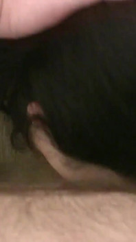 My wife a big cheating slut with small natural breasts and brown hair gets turned on by a cock in her pussy