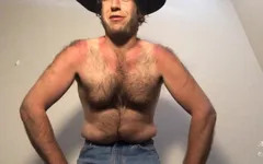 Cowboy gibt sunburnt body schwule wichsanleitung