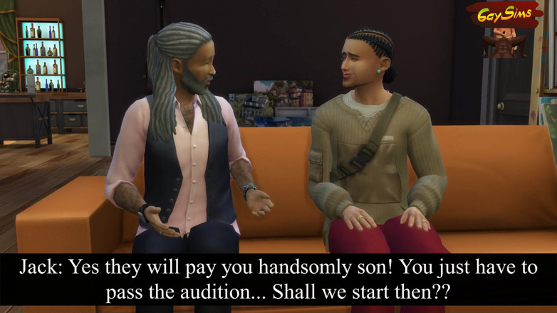 Dirty gay Sims: boodhi kaali samlaingik kalaakaar ne bina daya ke yuva tvink...