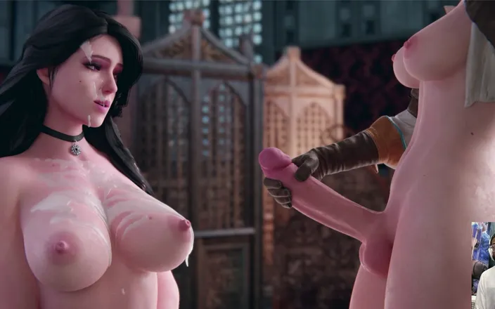 L6RD7BLU3 FUTA: Big Breast Yennefer Gets Sprayed All Over with Futa Cum