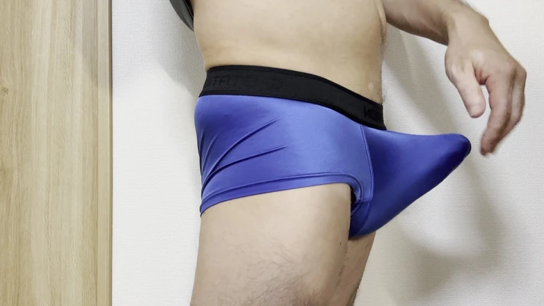 LovePantyBoy: Blå satin trosor