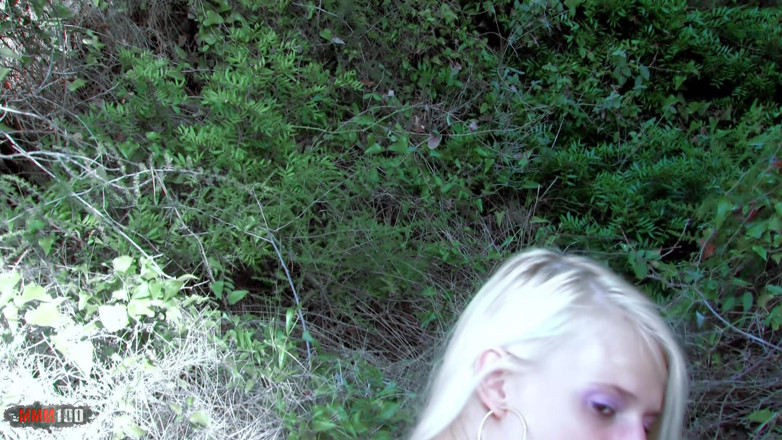 MMM100: Sexy blonde giving her ass on the beach