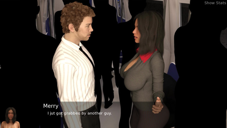 Porny Games: Proyecto esposa caliente - trabajando con el metro (53)