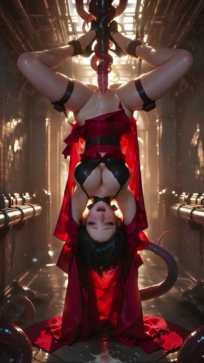 Tay Swift X: Shrine Maiden de falda roja suspendida: invadir cada agujero, esperma...