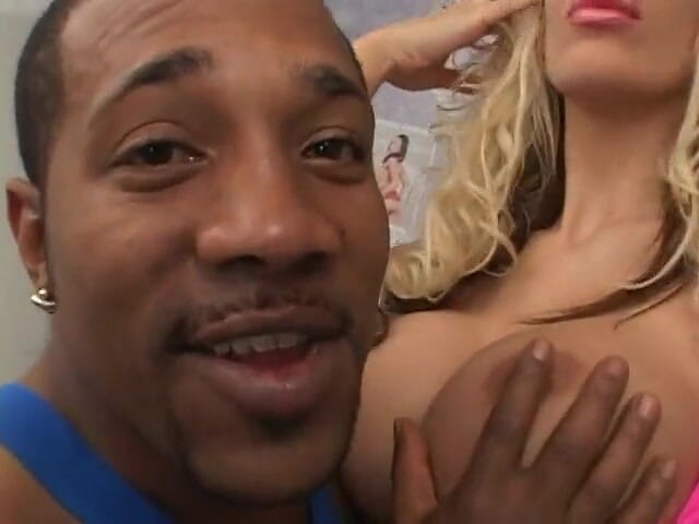 Big Black World: Black guy fucks a busty blonde MILF
