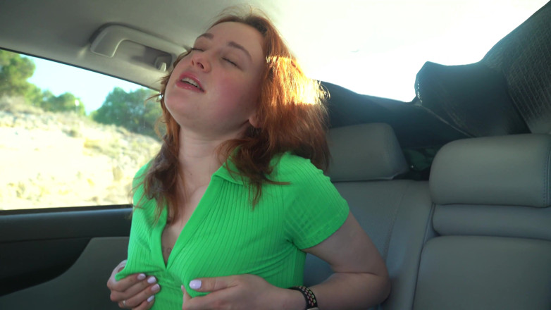 Sheryl X Sinclair: Redhaired Girl Made Mess After Solo Sex in Car