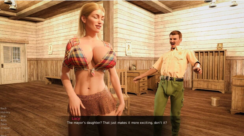 XXX Games Bunk: Luckylucyanddaltonsbanginginthewildwest- รูปแบบการเล่น - สวมบทบาท - นักโทษและนายอําเภอเย็ดลูกเลี้ยงสาวของนายกเทศมนตรี