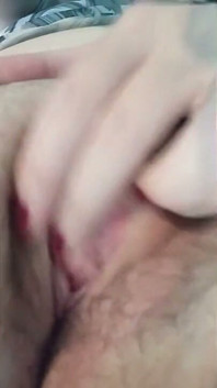 BBW Dívka Masturbující Svou Mokrou Vagínu
