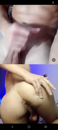 Brazilian Masturbates Until He Cums for Me Live