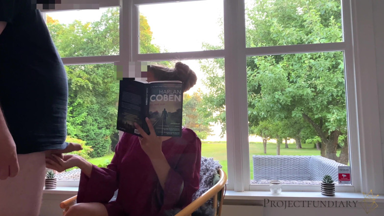 Projectsexdiary: Sexo relajado en la ventana usando coño peludo