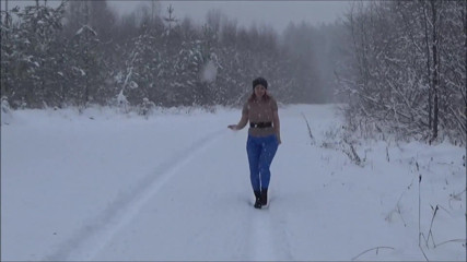 RedRoseRus: No skirt in blue pantyhose-Full version