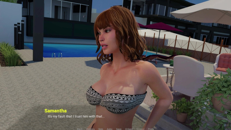 3D Cartoon Porn: 离家出走 - Liam在她的房间里操samantha，而她的丈夫则在外面等