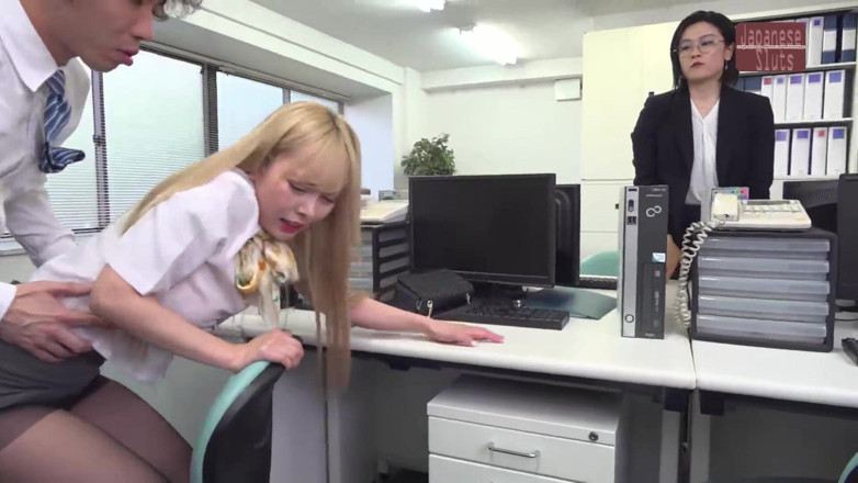 J Hentai Matings: Curvy Office Worker in Black Pantyhose - I Take Her at...