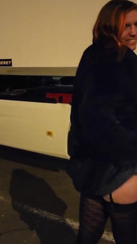 I fuck with a truck driver on a motorway rest area